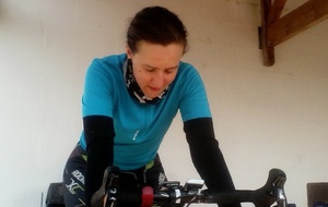 Sandra sur le Home Trainer le 26/04/2020