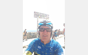 Francis en haut du Ventoux - Aout 2021