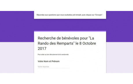 Recherche de bénévoles pour la Rando des Remparts